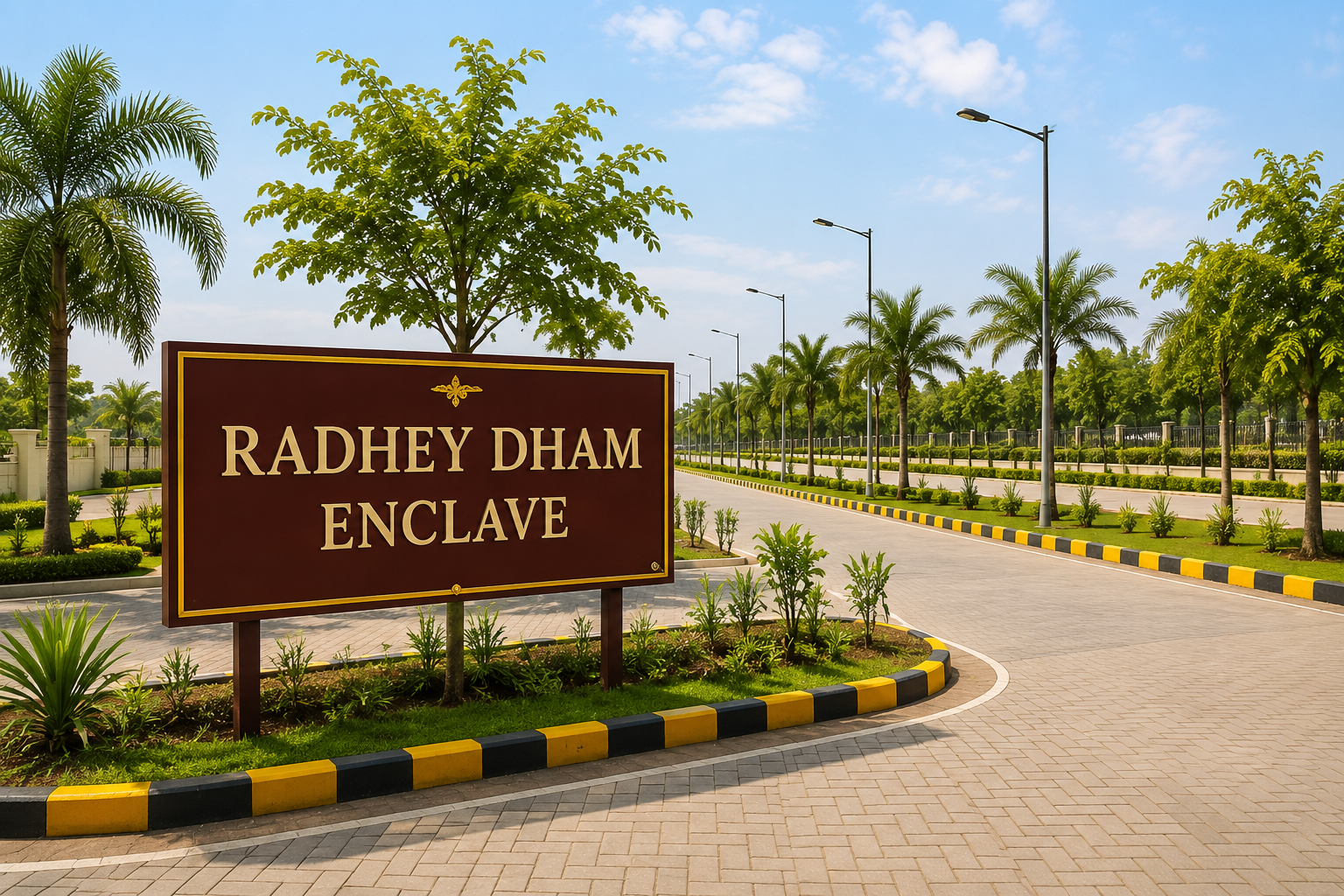 Radhey Dham Enclave street lighting Mathura