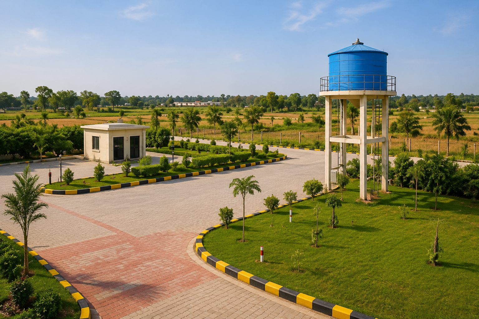 Radhey Dham Enclave wide internal road plots in Mathura