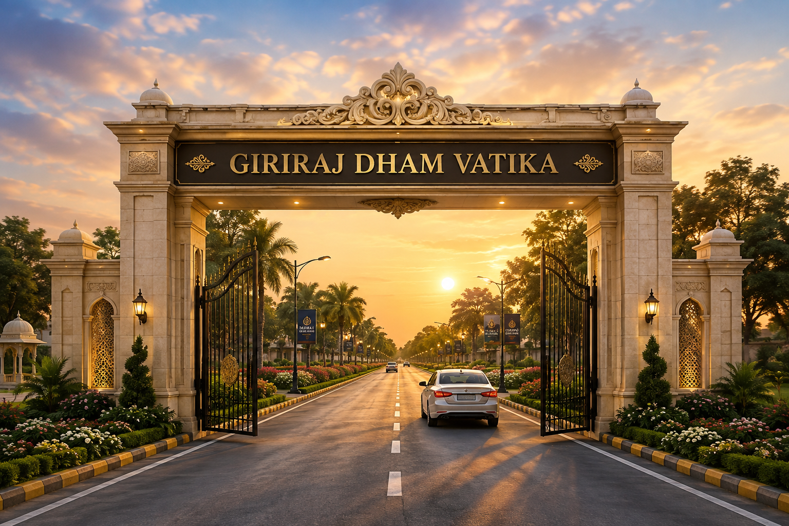 Giriraj Dham Vatika Grand Entrance