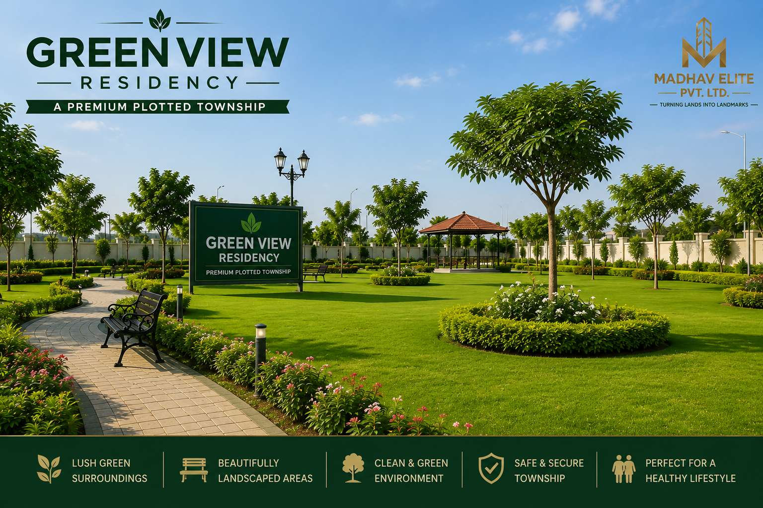 Green View Residency Green Area